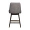 Armen Living Amalie Swivel Counter Stool in Gray Oak Wood Finish with Mocha Fabric 840254332058 - alternate 7